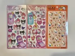 【シール】キティ・クロミ　2枚セット