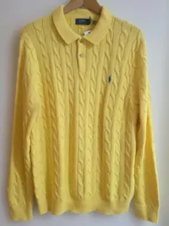 Polo Ralph Lauren ケーブルニット ポロシャツ XLのサムネイル