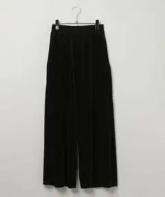 PAGEBOY サイドタックルーズベロアパンツ ブラック