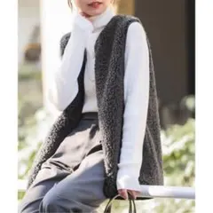 ジャーナルスタンダード レリューム　カーリーフェイクファーベスト