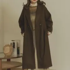 Ambre Neige オーバーコート チェスターコート ブラウン