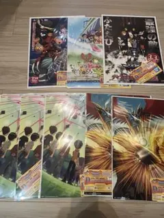 一番くじ　デジモンシリーズ　D賞　クリアポスター　8点