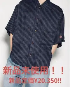 ALDIES アールディーズ　ストライプ 半袖シャツ 柄シャツ　新品のサムネイル