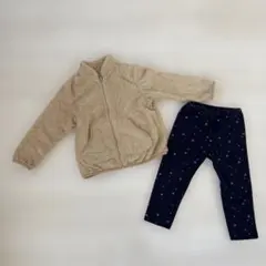 【ラストプライス】UNIQLO ベビーフリース&フリースパンツ2点セット