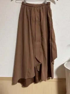 RETRO GIRL アシンメトリーフレアスカート