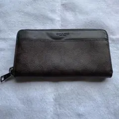 COACH コーチ ブラウン ブラック 長財布