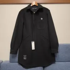 【新品】GU×UNDERCOVER メルトンロングシャツ　黒　M