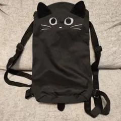 ペブリー Pebbly 2WAY リュック トートバッグ猫 ラインストーン 黒 
