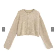 ラメシャギーニットショート丈カーディガン[an1634]