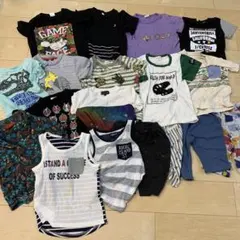 男の子　120センチ　夏服　半ズボン　半袖　まとめ売り　セット　着替え　保育園