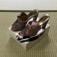 ナインウエスト ミュール ヒールグリッター　7Mのサムネイル
