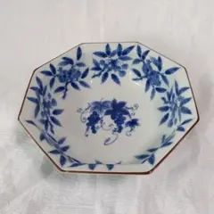 【美品】たち吉 盛鉢 八角大鉢 染ぶどう柄 深皿 大鉢 径24cmのサムネイル