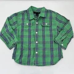 トミーヒルフィガー　チェックシャツ　長袖　2歳　90