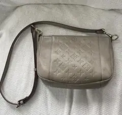 【美品】russet ラシット型押しモノグラム　ミニショルダーバッグ