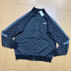 未使用タグ付　プーマ　トラックジャケット　XL　コアヘリテージ　モノグラム　黒色