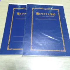 嵐　ワクワク学校　２個セット　ノート　下敷き