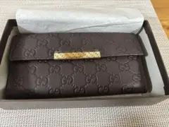 未使用品】15年前購入 GUCCI グッチ シマレザー 長財布 - メルカリ