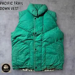 希少PACIFIC TRAIL80s90sダウンベストビンテージ短丈ボックスY9