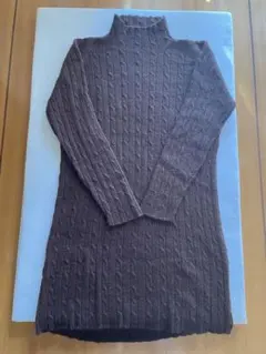 Calvin Klein ブラウンニットワンピース M【90年代ヴィンテージ】