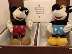 日本限定品3000体です ミッキーマウス ぬいぐるみ セット 2体 証明書付き
