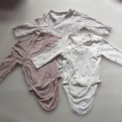 【新品未使用】H&M 長袖ロンパース 3点セット