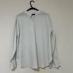 THE SHOP T K長袖ストライプシャツのサムネイル