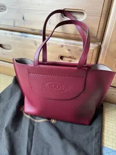 【新品】TOD’S トッズ 赤ショッピングトートバッグ