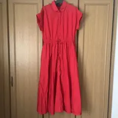 トゥービーバイアニエスベー　シャツワンピース　　36 赤