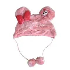 東京ディズニーリゾート ミニーマウス ファンキャップ ピンク ぬいぐるみ付