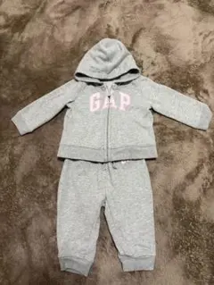 GAP フード付きトレーナー 6-12ヶ月 グレー