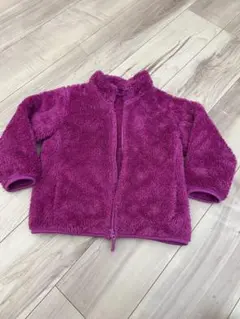 キッズ フリース ジャケット 紫 110