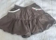 ブラウンフリルショートパンツ