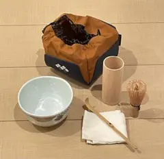 モンベル 野点セット 茶道具セット 茶碗・茶筅・茶杓・茶筒