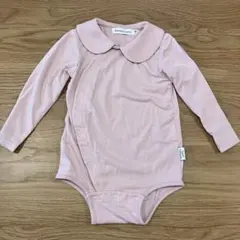 【未使用】前開き襟付きロンパース　ピンク