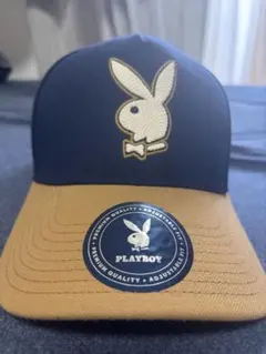 PLAYBOY 70周年記念キャップ ネイビー/ブラウンのサムネイル