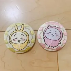ちいかわ刺繍缶バッジ【うさぎ　ちいかわ】