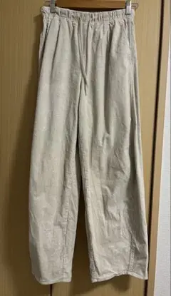 コーデュロイバレルレッグイージーパンツ