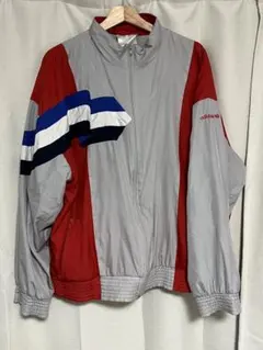 ヴィンテージ adidas アディダス 80s ナイロンジャケット 銀タグ XL