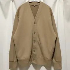 UNIQLO スウェットカーディガン L ベージュ 男女兼用 ユニクロ