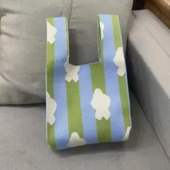 韓国風トレンドニットトートバッグ