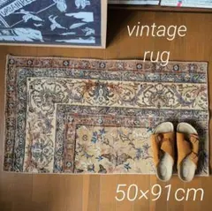 ＊ヴィンテージラグ トルコラグ スモールラグ Vintage rug 14＊