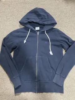 Champion ネイビー フードパーカー M
