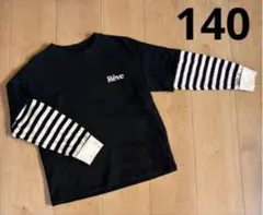 ベルメゾン　男の子　半袖スウェットレイヤード風　長袖Tシャツ　【140】