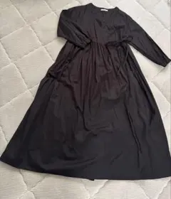 AS KNOW AS PINKY カシュクールワンピ　　　黒のサムネイル