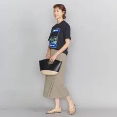 B&Yユナイテッドアローズ ダブルクロスラップタイトスカート S