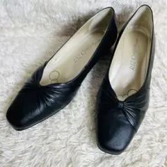 美品✨　RIZ Comfort パンプス　 レザー　黒　24.5cm 3Eのサムネイル