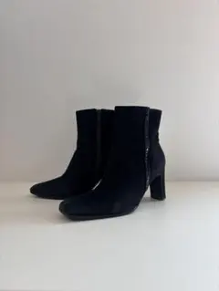 BILLET DOUX ショートブーツ　黒　日本製　22.5 スクエアトゥ