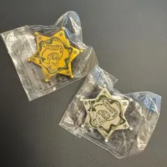 シューティングギャラリー ウッディ 星型ピンバッジ 型クリップ2個セット