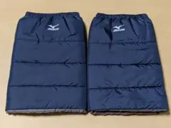 Mizuno ネイビー レッグウォーマー フリーサイズ 中綿 保温 防寒