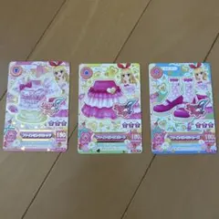 アイカツカード 3枚セット Angel Sugar 星宮いちご